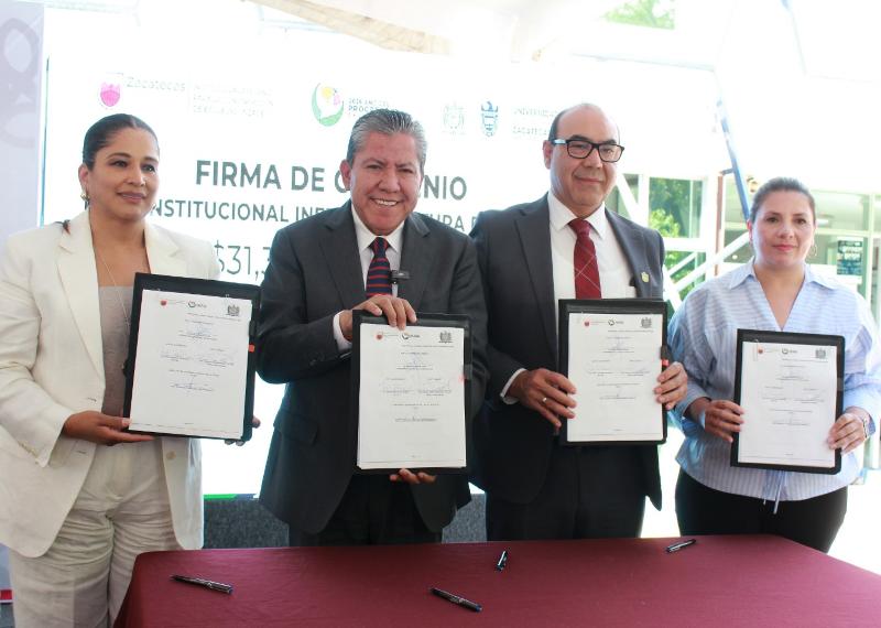 Firma Convenio Gobierno Zac y UAZ 50 miillones de pesos