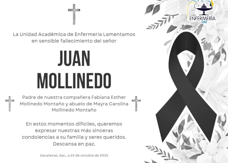 Lamentable fallecimiento